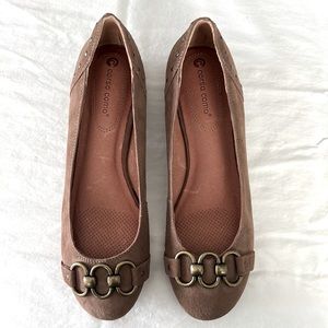 NEW IN BOX Corso Como Leather Fadila Flats Sz 9.5 NIB FREE SHIPPING